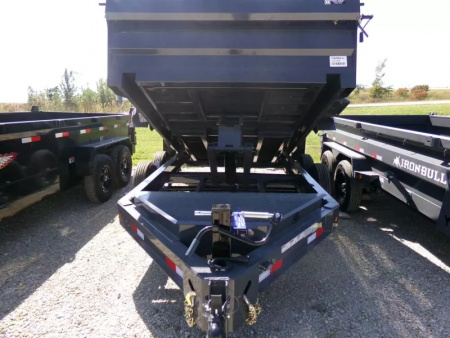 New 2026 Iron Bull 83 x 12 DWB Dump Trailer, 14,999lb. GVWR-Grey Dump Trailer