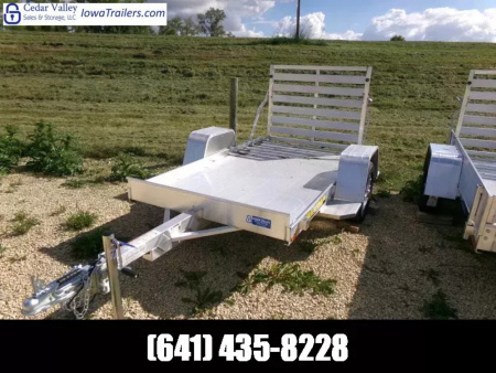 New 2026 Aluma 54  x 8' Aluminum Single Axle Utility with Straight Gate, Aluminum Rims and 2,000 lb. GVWR