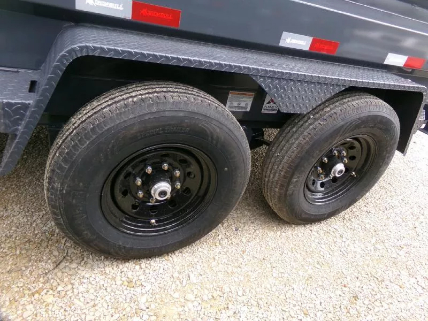 New 2026 Iron Bull 83 x 14 DWB Dump Trailer-14,999 lb. GVWR in Gray