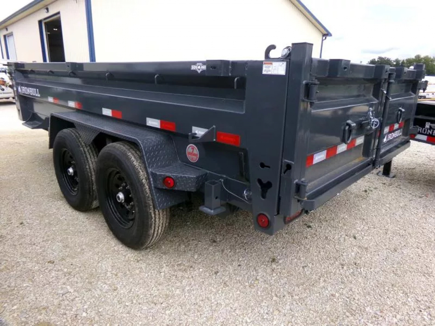 New 2026 Iron Bull 83 x 14 DWB Dump Trailer-14,999 lb. GVWR in Gray