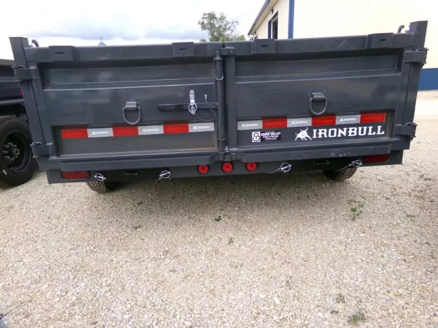 New 2026 Iron Bull 83 x 14 DWB Dump Trailer-14,999 lb. GVWR in Gray
