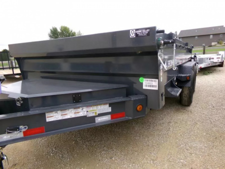 New 2026 Iron Bull 83 x 14 DWB Dump Trailer-14,999 lb. GVWR in Gray