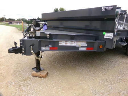 New 2026 Iron Bull 83 x 14 DWB Dump Trailer-14,999 lb. GVWR in Gray