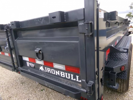 New 2026 Iron Bull 83 x 14 DWB Dump Trailer-14,999 lb. GVWR in Gray