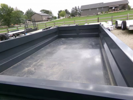 New 2026 Iron Bull 83 x 14 DWB Dump Trailer-14,999 lb. GVWR in Gray