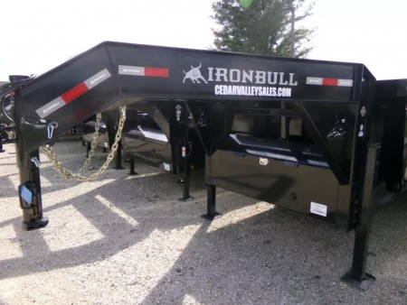 New 2026 Iron Bull 83 x 16 DHG-Gooseneck Dump Trailer, 22K GVWR with 3' Sides, Hydraulic Jacks, 4 Button Wireless Remote Dump Trailer