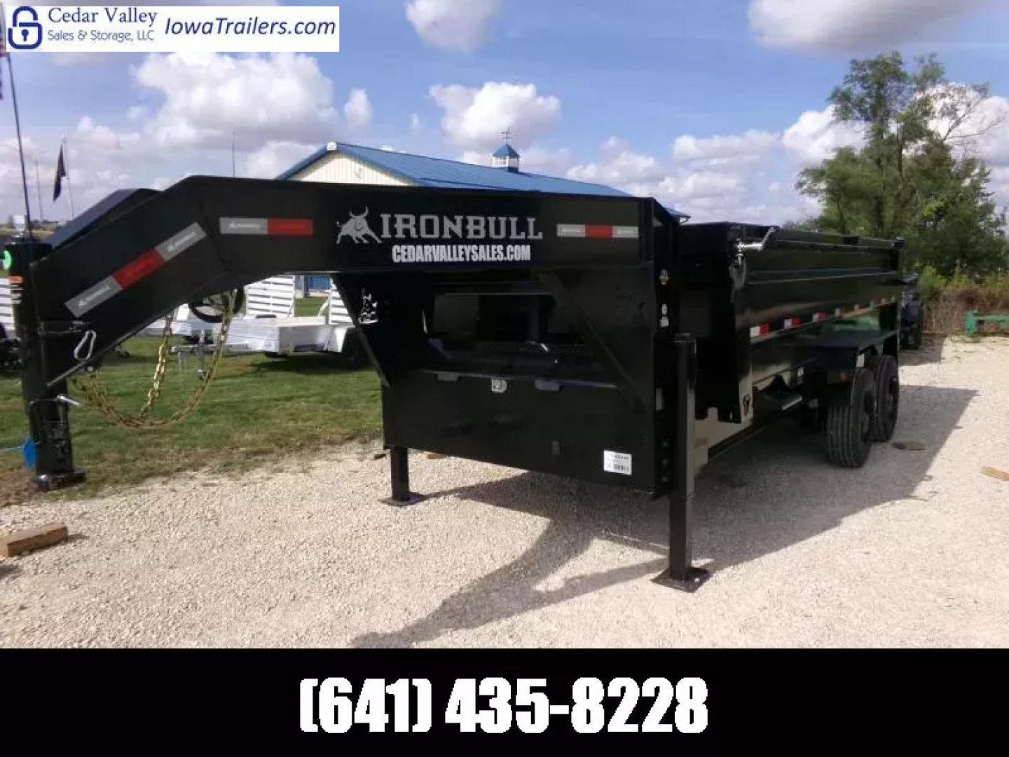 New 2026 Iron Bull 83 x 16 DHG-Gooseneck Dump Trailer with 22K GVWR , Hydraulic Jacks, Wireless Remote and 3' Sides