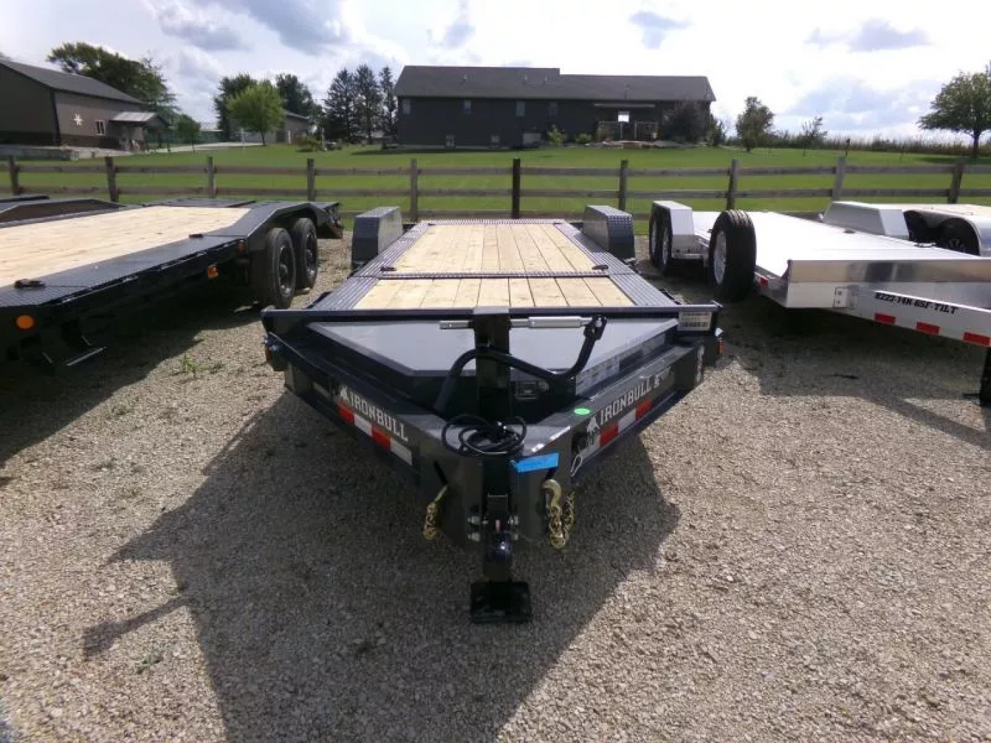 New 2026 Iron Bull 81 x 22 Tilt Bed (16 +6) with 16K GVWR-Gray Equipment Trailer