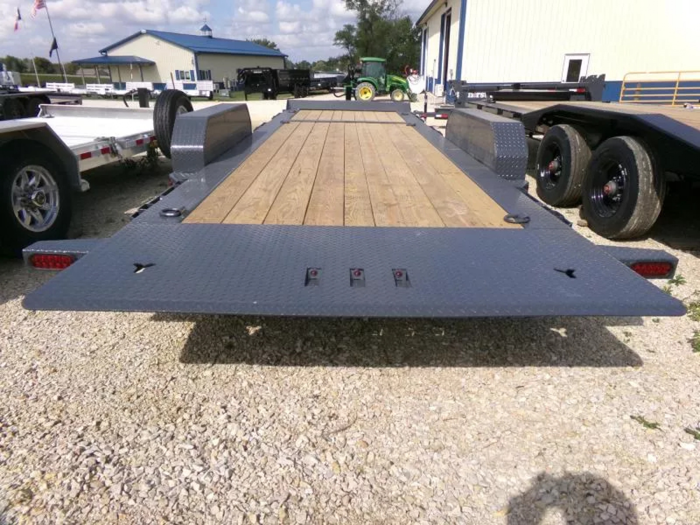 New 2026 Iron Bull 81 x 22 Tilt Bed (16 +6) with 16K GVWR-Gray Equipment Trailer