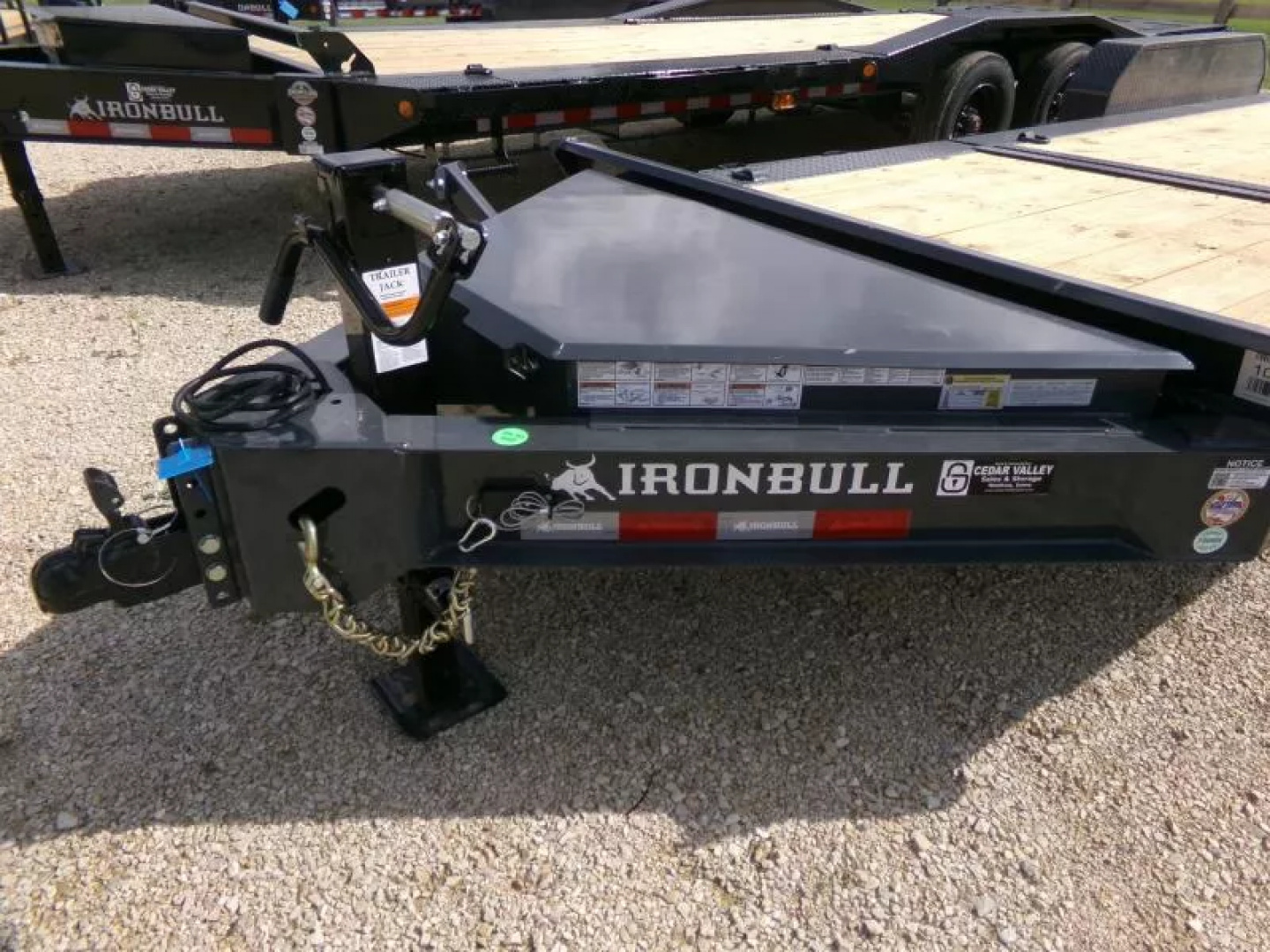 New 2026 Iron Bull 81 x 22 Tilt Bed (16 +6) with 16K GVWR-Gray Equipment Trailer