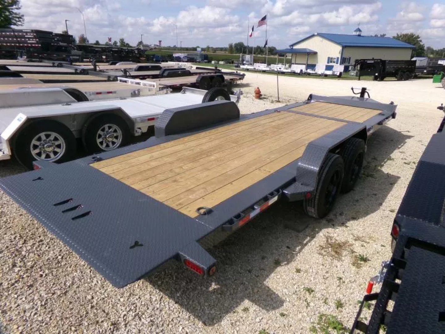 New 2026 Iron Bull 81 x 22 Tilt Bed (16 +6) with 16K GVWR-Gray Equipment Trailer