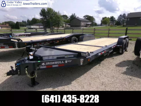 New 2026 Iron Bull 81 x 22 Tilt Bed (16 +6) with 16K GVWR-Gray Equipment Trailer