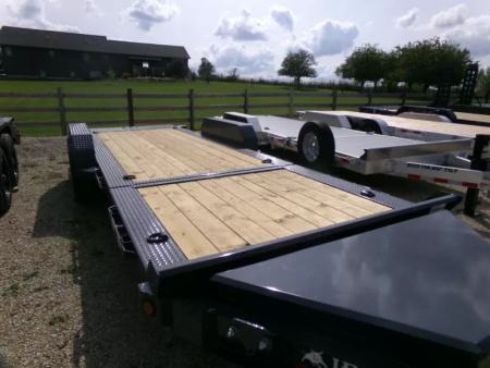 New 2026 Iron Bull 81 x 22 Tilt Bed (16 +6) with 16K GVWR-Gray Equipment Trailer