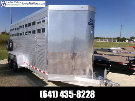 New 2026 Custom Classic Trailer 80  x 16' x 7' All-Aluminum Bumper Stock Trailer with 12,000 lb. GVWR