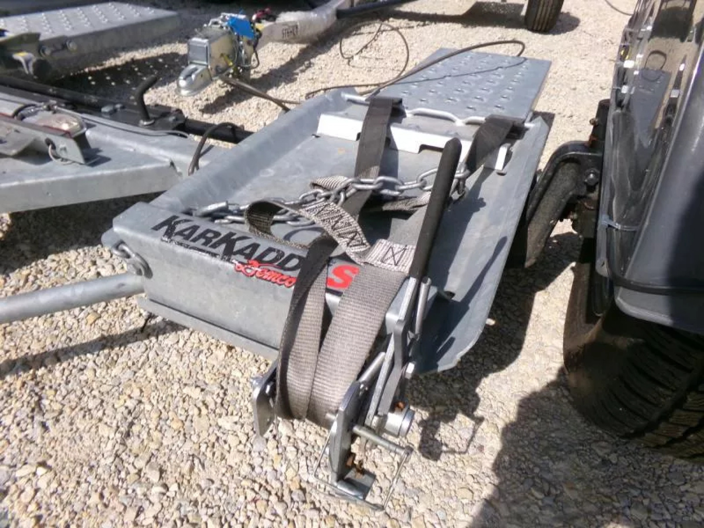 Used 2013 Demco USED KarKaddy SS-Galvanized Tow Dolly with 3500lb. GVWR and Surge Brakes Tow Dolly