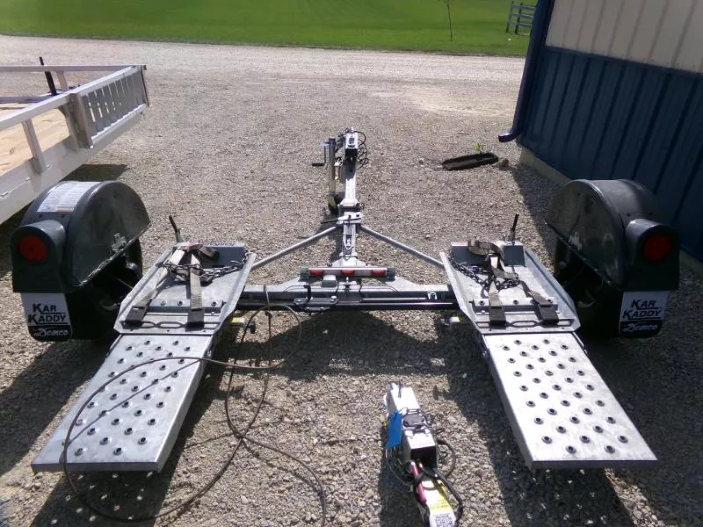 Used 2013 Demco USED KarKaddy SS-Galvanized Tow Dolly with 3500lb. GVWR and Surge Brakes Tow Dolly