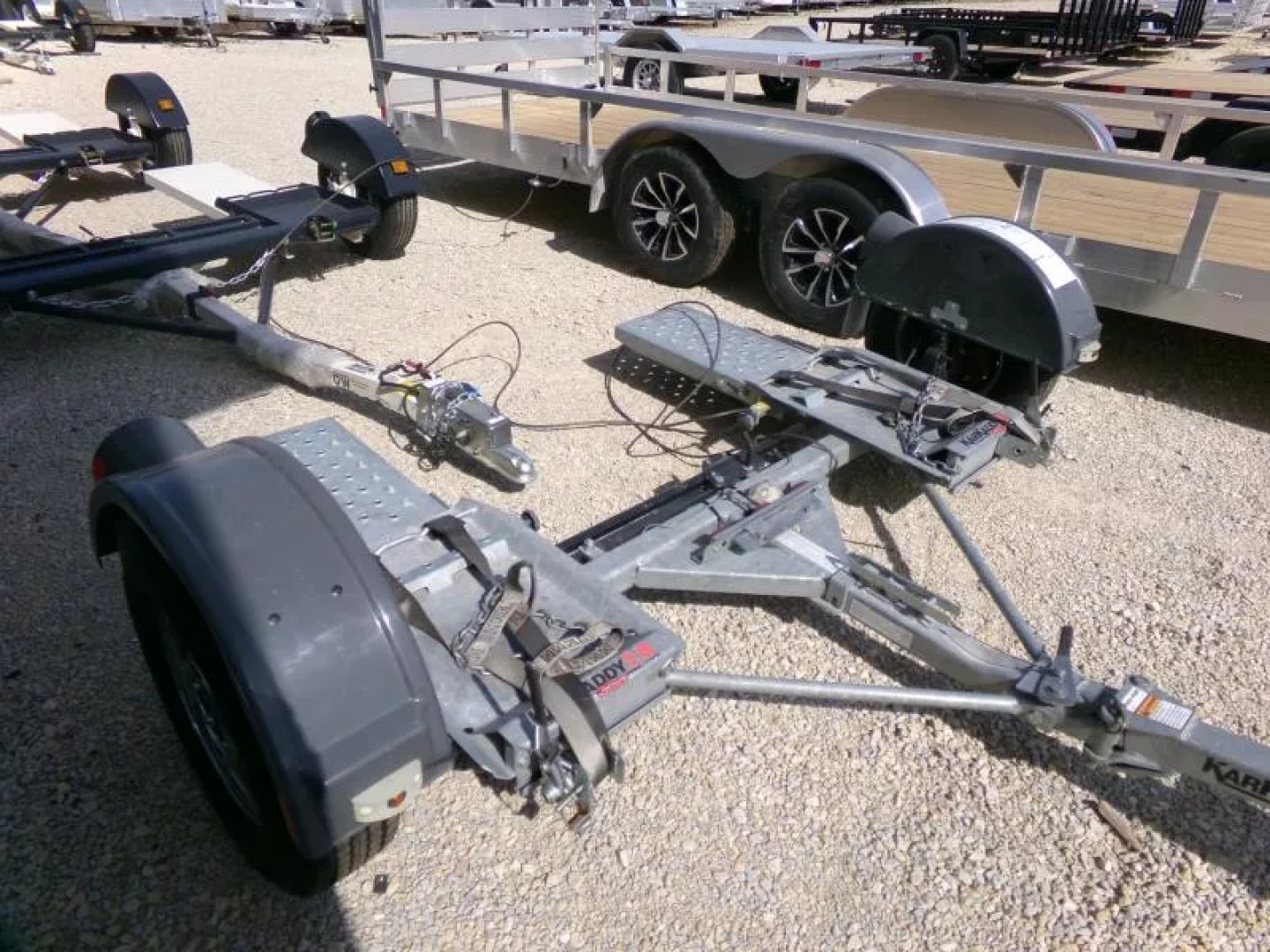Used 2013 Demco USED KarKaddy SS-Galvanized Tow Dolly with 3500lb. GVWR and Surge Brakes Tow Dolly