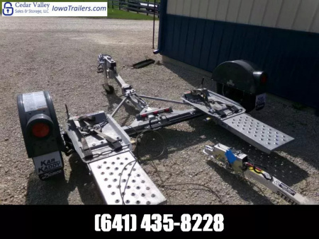 Used 2013 Demco USED KarKaddy SS-Galvanized Tow Dolly with 3500lb. GVWR and Surge Brakes Tilt Trailer
