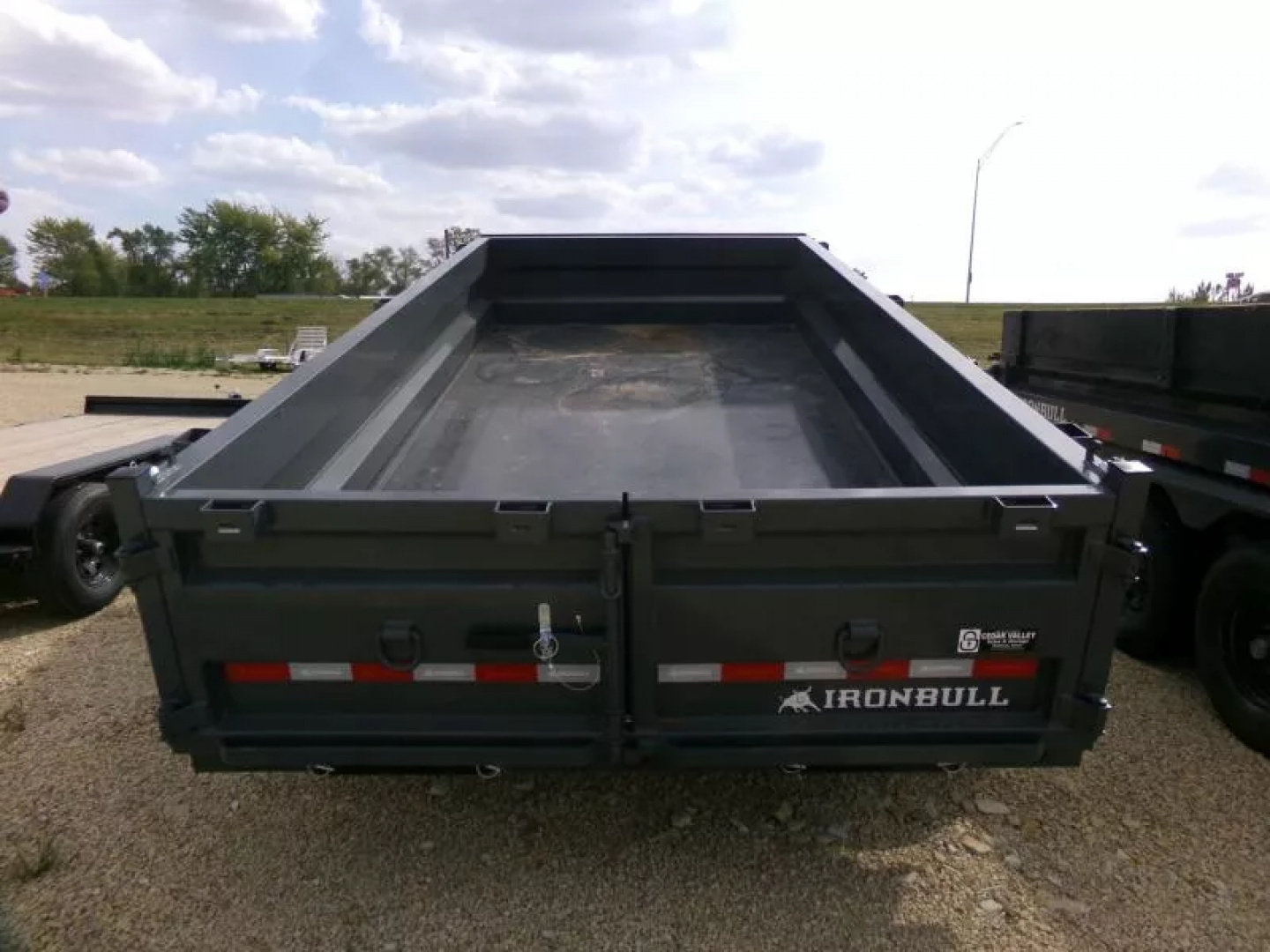 New 2026 Iron Bull 83 x 14 DWB Dump Trailer-14,999 lb. GVWR in Gray