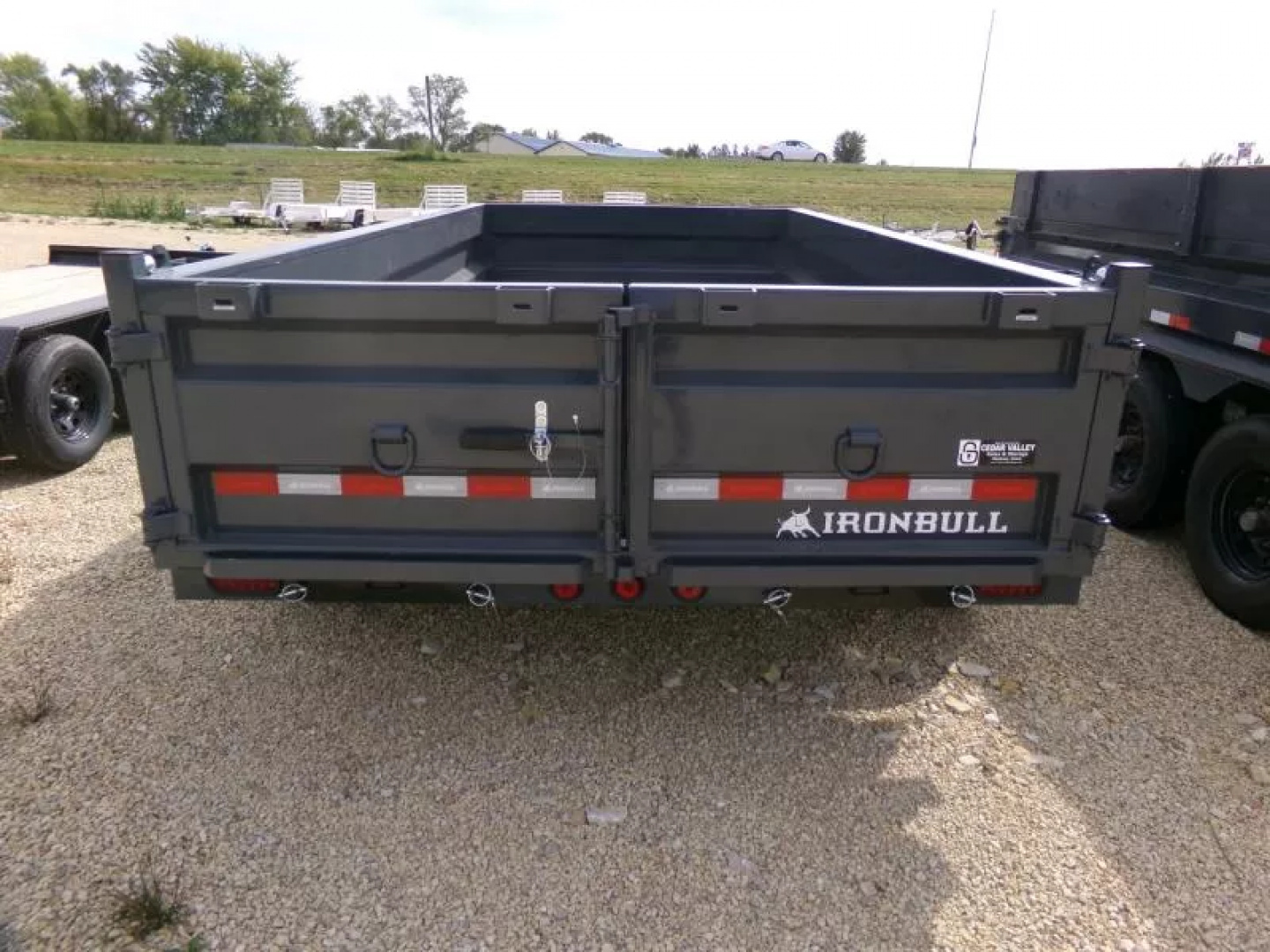 New 2026 Iron Bull 83 x 14 DWB Dump Trailer-14,999 lb. GVWR in Gray