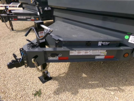 New 2026 Iron Bull 83 x 14 DWB Dump Trailer-14,999 lb. GVWR in Gray