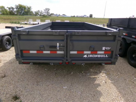 New 2026 Iron Bull 83 x 14 DWB Dump Trailer-14,999 lb. GVWR in Gray
