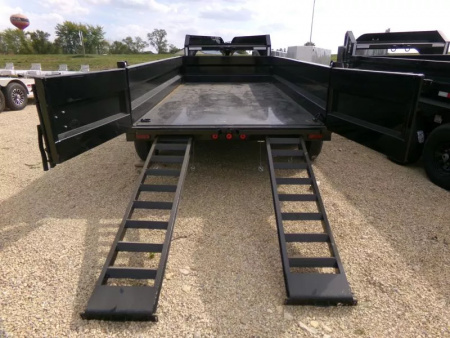 New 2026 Iron Bull 83 x 14 DTG Gooseneck Dump Trailer 14,999lb. GVWR Dump Trailer