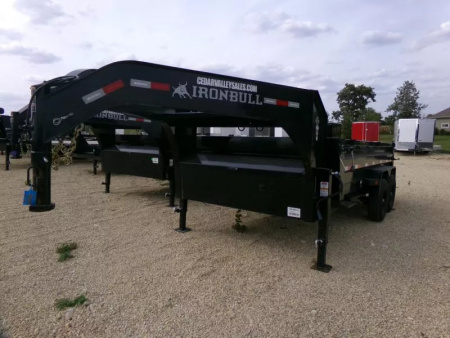 New 2026 Iron Bull 83 x 14 DTG Gooseneck Dump Trailer 14,999lb. GVWR Dump Trailer
