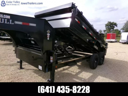 New 2026 Iron Bull 83 x 14 DTG Gooseneck Dump Trailer 14,999lb. GVWR Dump Trailer