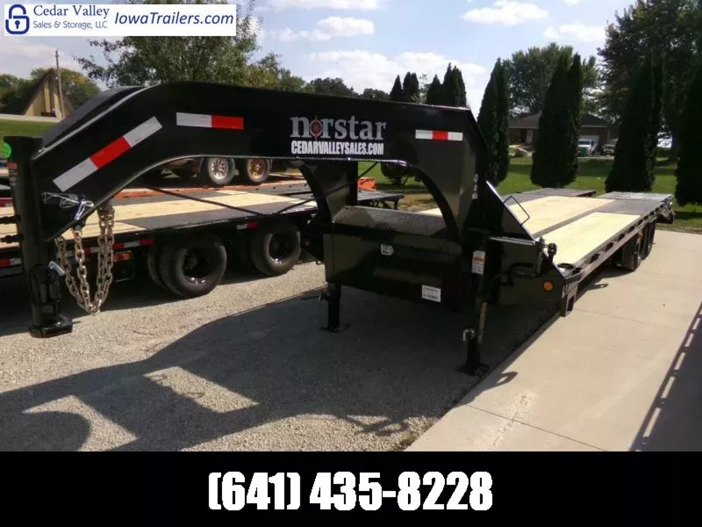 New 2026 Norstar 102 x 25 (20+5) FXG Gooseneck Deckover with 22,000lb. GVWR with Rampage Ramps and Matching Spare