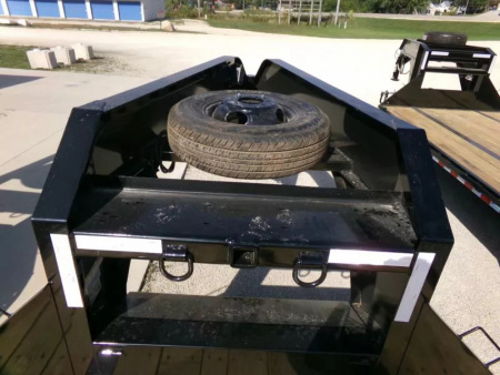 New 2026 Norstar 102 x 25 (20+5) FXG Gooseneck Deckover with 22,000lb. GVWR with Rampage Ramps and Matching Spare