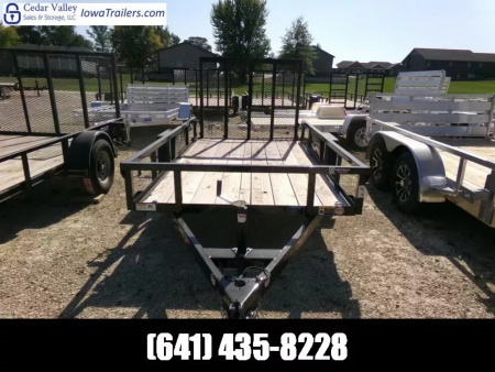 Used 2025 H&H Trailers USED 66  x 10' Rail Side Utility with 2,990 lb. GVWR