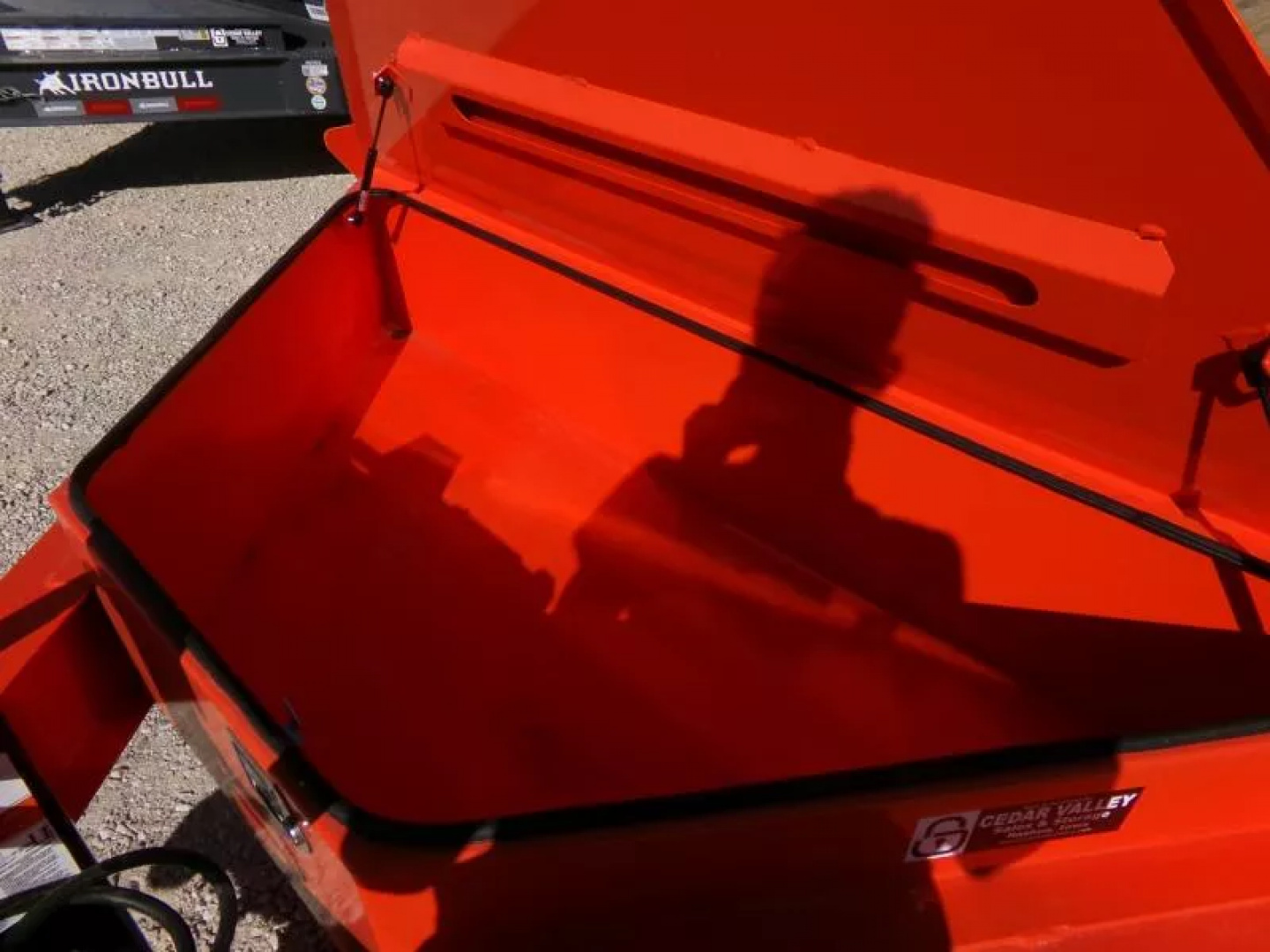 New 2026 Iron Bull 83 x 20 (17+3) EWB Equipment Trailer in Orange with Rampage Ramps and 14K GVWR Flatbed Trailer