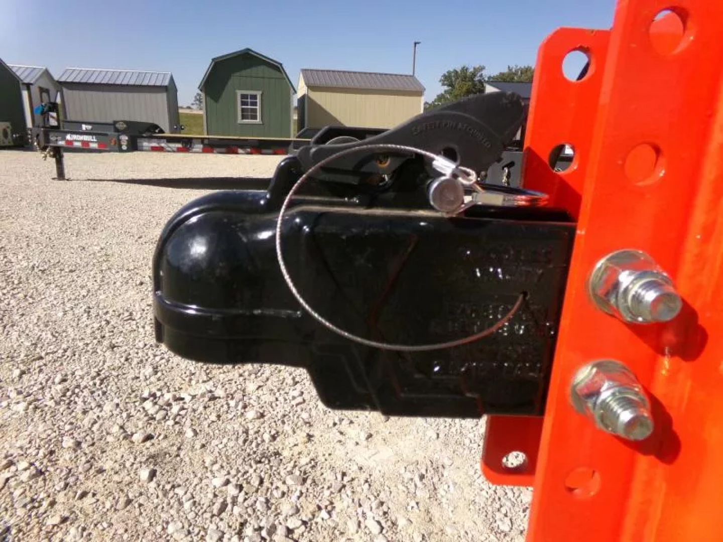 New 2026 Iron Bull 83 x 20 (17+3) EWB Equipment Trailer in Orange with Rampage Ramps and 14K GVWR Flatbed Trailer