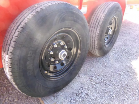 New 2026 Iron Bull 83 x 20 (17+3) EWB Equipment Trailer in Orange with Rampage Ramps and 14K GVWR Flatbed Trailer