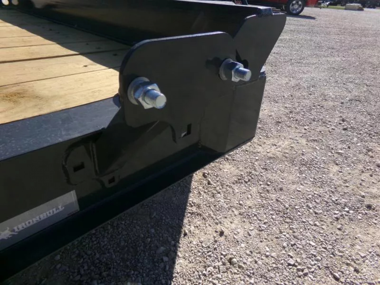 New 2026 Iron Bull 83 x 18 (15+3) EWB Equipment Trailer,14K GVWR, Gray with Rampage Ramps Flatbed Trailer