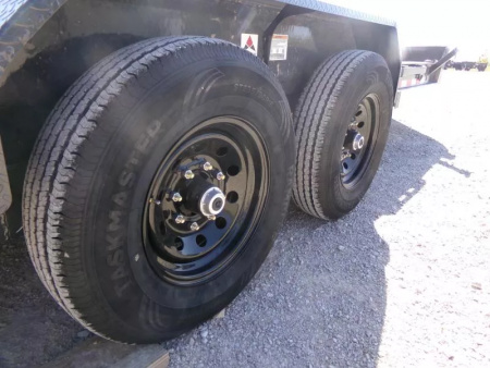 New 2026 Iron Bull 83 x 18 (15+3) EWB Equipment Trailer,14K GVWR, Gray with Rampage Ramps Flatbed Trailer