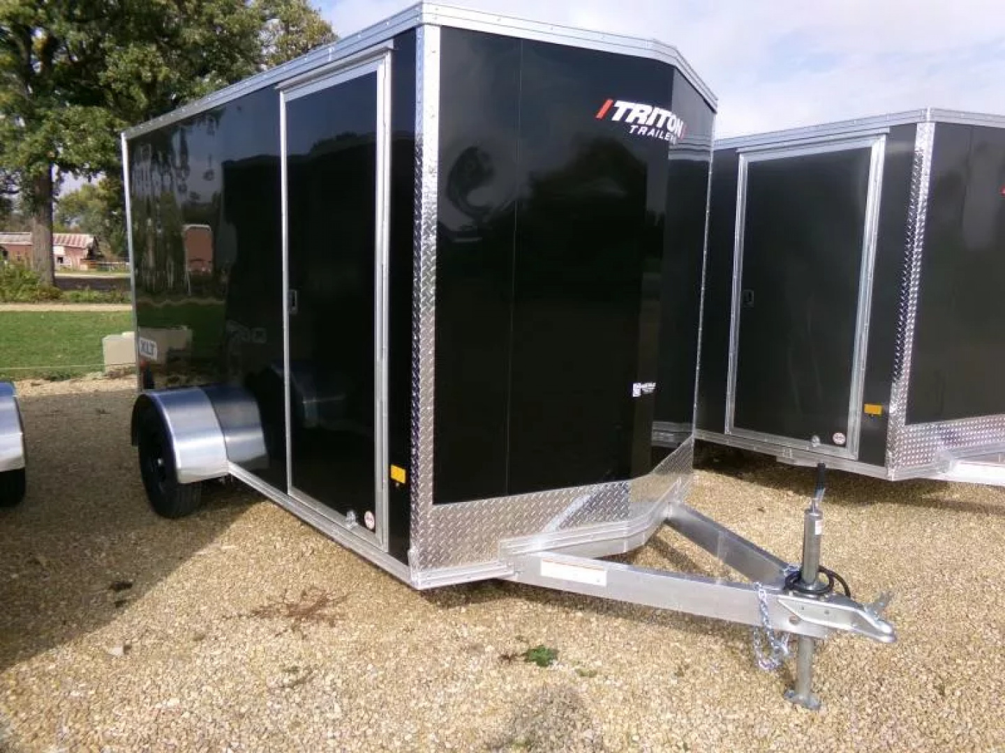 New 2026 Triton Trailers 6' x 12' x 6'4" XLT Single Axle Cargo-Steel Rims and 2990 lb. GVWR