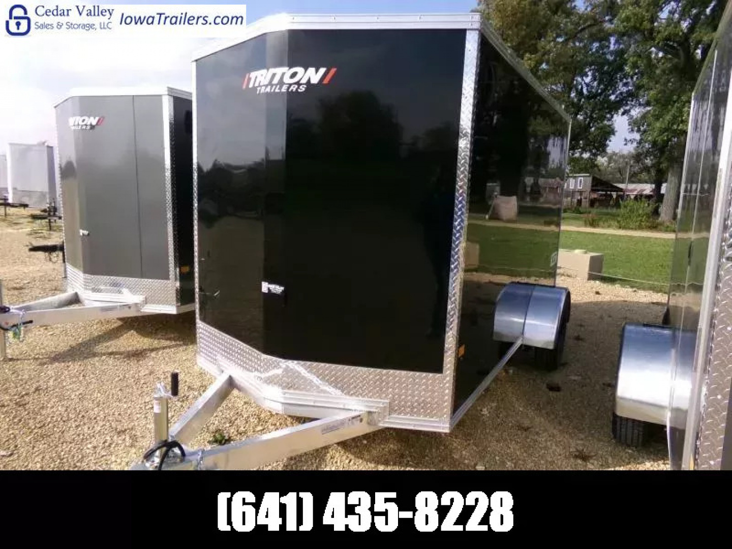 New 2026 Triton Trailers 6' x 12' x 6'4" XLT Single Axle Cargo-Steel Rims and 2990 lb. GVWR