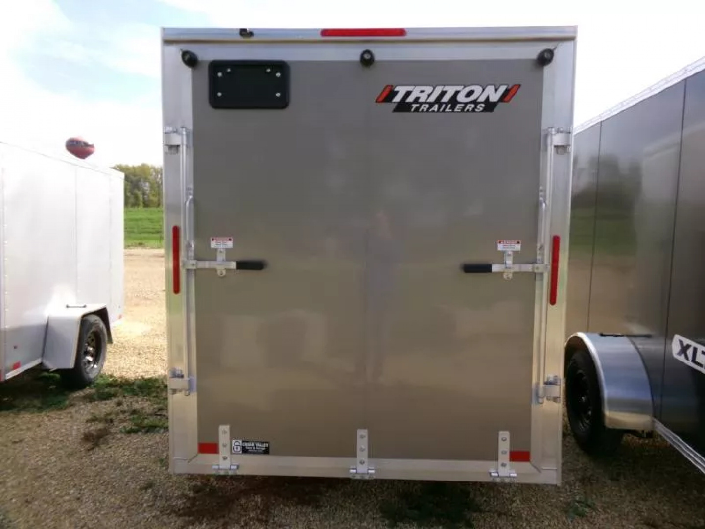 New 2026 Triton Trailers 6' x 12' x 6'4" XLT Single Axle Cargo-Steel Rims and 2990 lb. GVWR