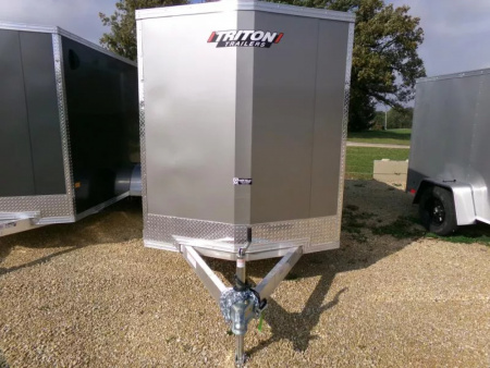 New 2026 Triton Trailers 6' x 12' x 6'4" XLT Single Axle Cargo-Steel Rims and 2990 lb. GVWR