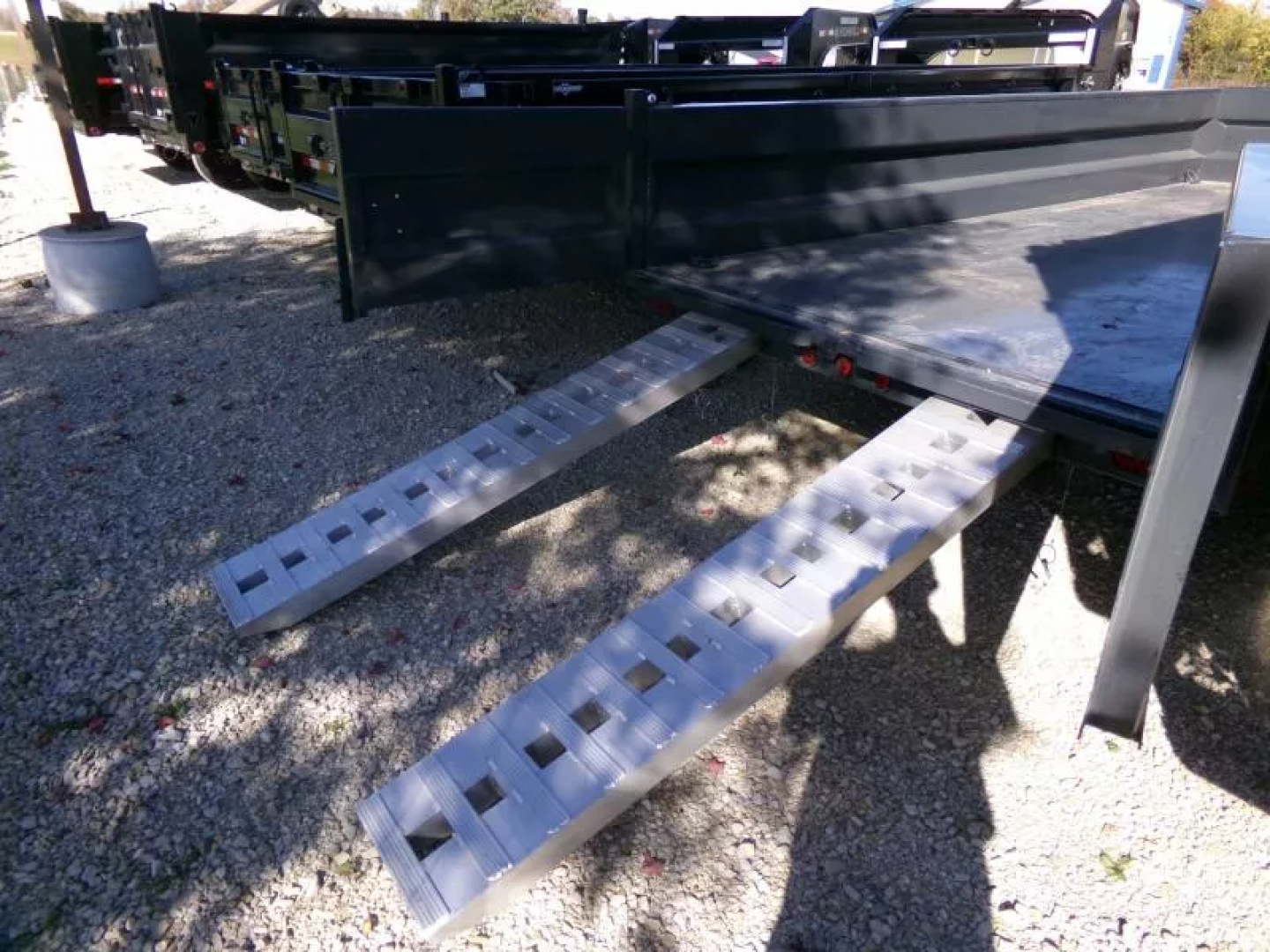 New 2026 Iron Bull 83 x 16 DWB Dump Trailer, 14,999 GVWR, Gray