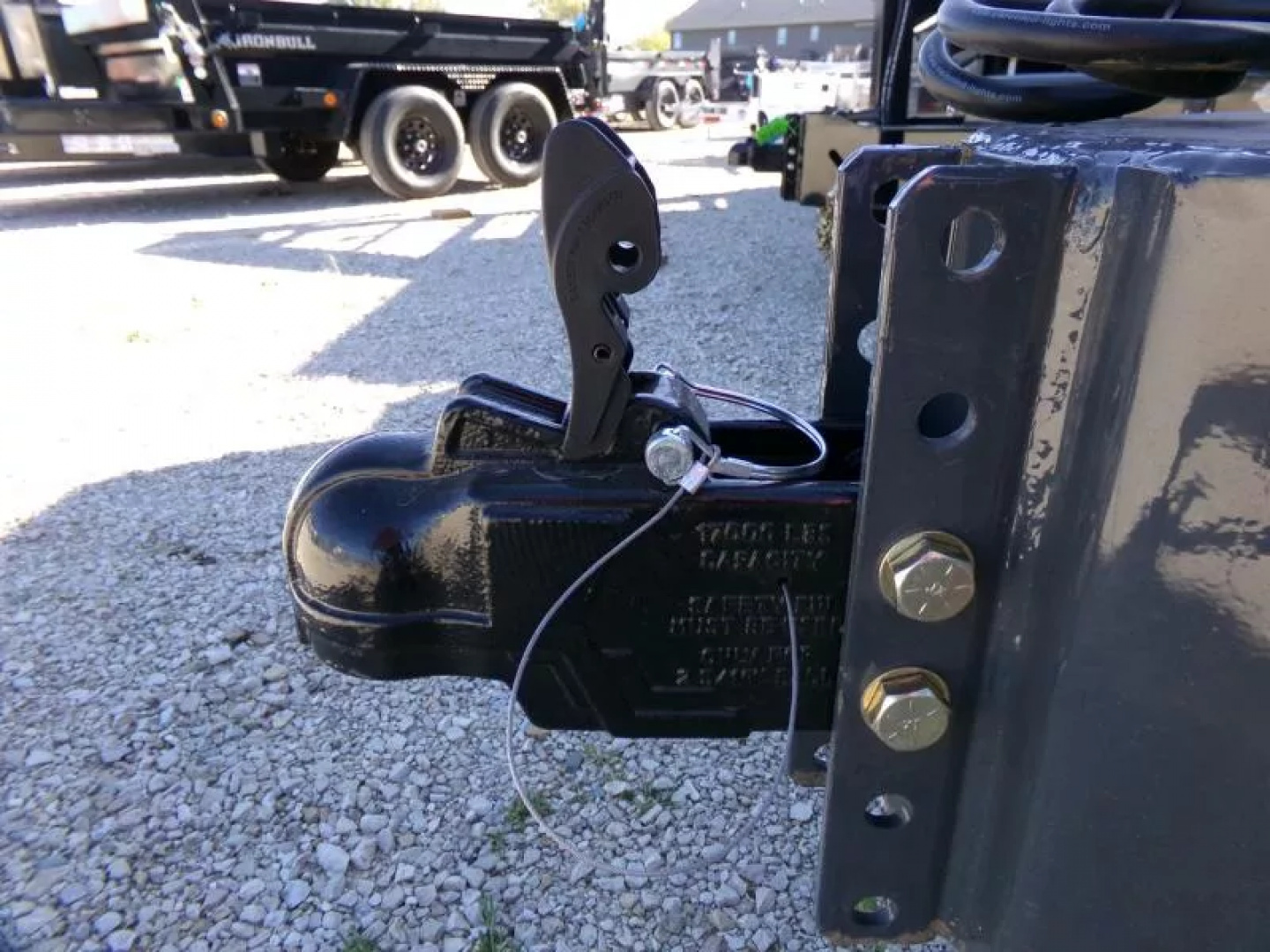 New 2026 Iron Bull 83 x 16 DWB Dump Trailer, 14,999 GVWR, Gray