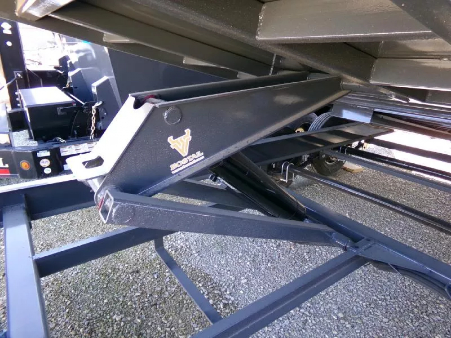 New 2026 Iron Bull 83 x 16 DWB Dump Trailer, 14,999 GVWR, Gray