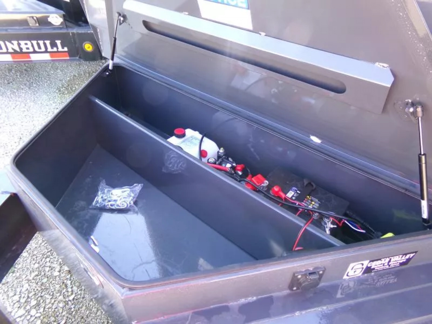 New 2026 Iron Bull 83 x 16 DWB Dump Trailer, 14,999 GVWR, Gray