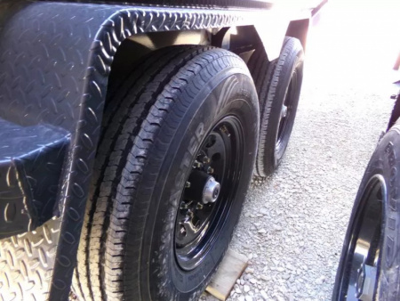 New 2026 Iron Bull 83 x 16 DWB Dump Trailer, 14,999 GVWR, Gray