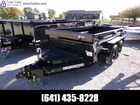 New 2026 Iron Bull 60 x 10 DTB Dump with 9,900 lb. GVWR and Scissors Hoist