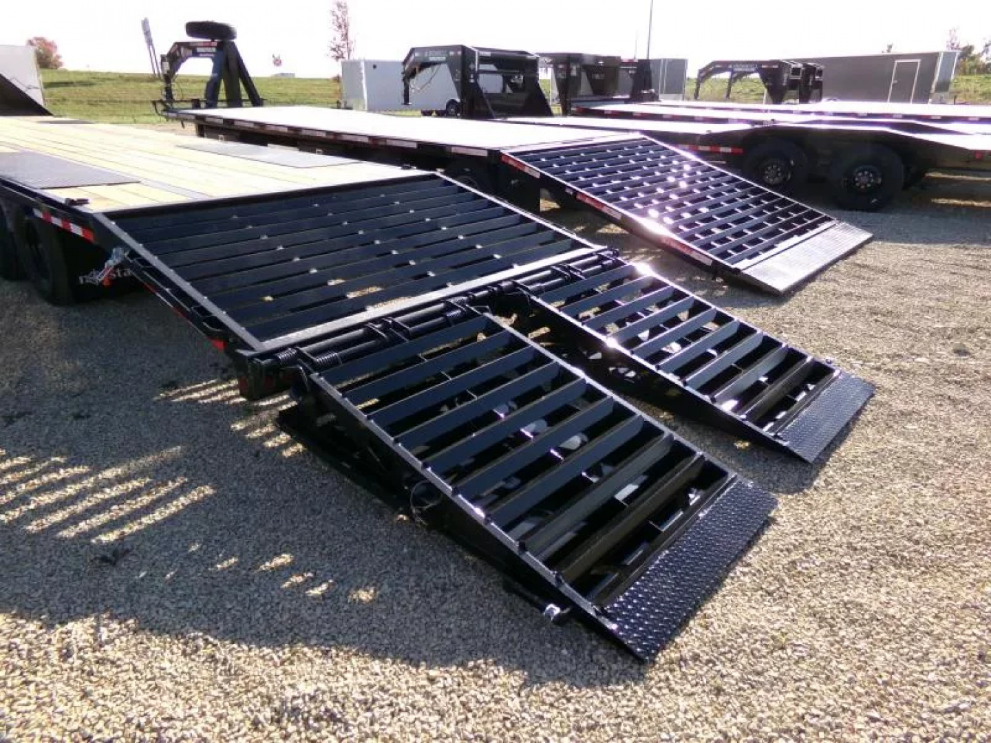 New 2026 Norstar 102 x 32 (27+5) FXG Gooseneck Deckover with 22,000 lb. GVWR, Rampage Ramps