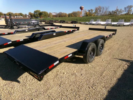 New 2026 H&H 82" x 20' (18 +2) Car Hauler with 10K GVWR and Toolbox