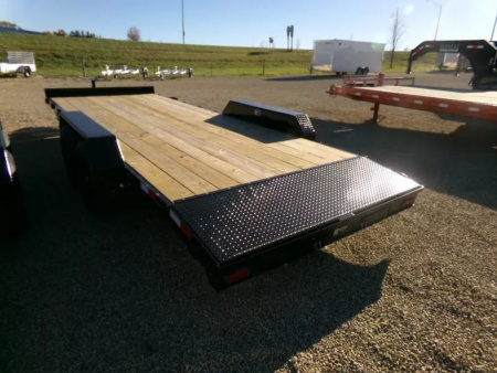 New 2026 H&H 82" x 20' (18 +2) Car Hauler with 10K GVWR and Toolbox